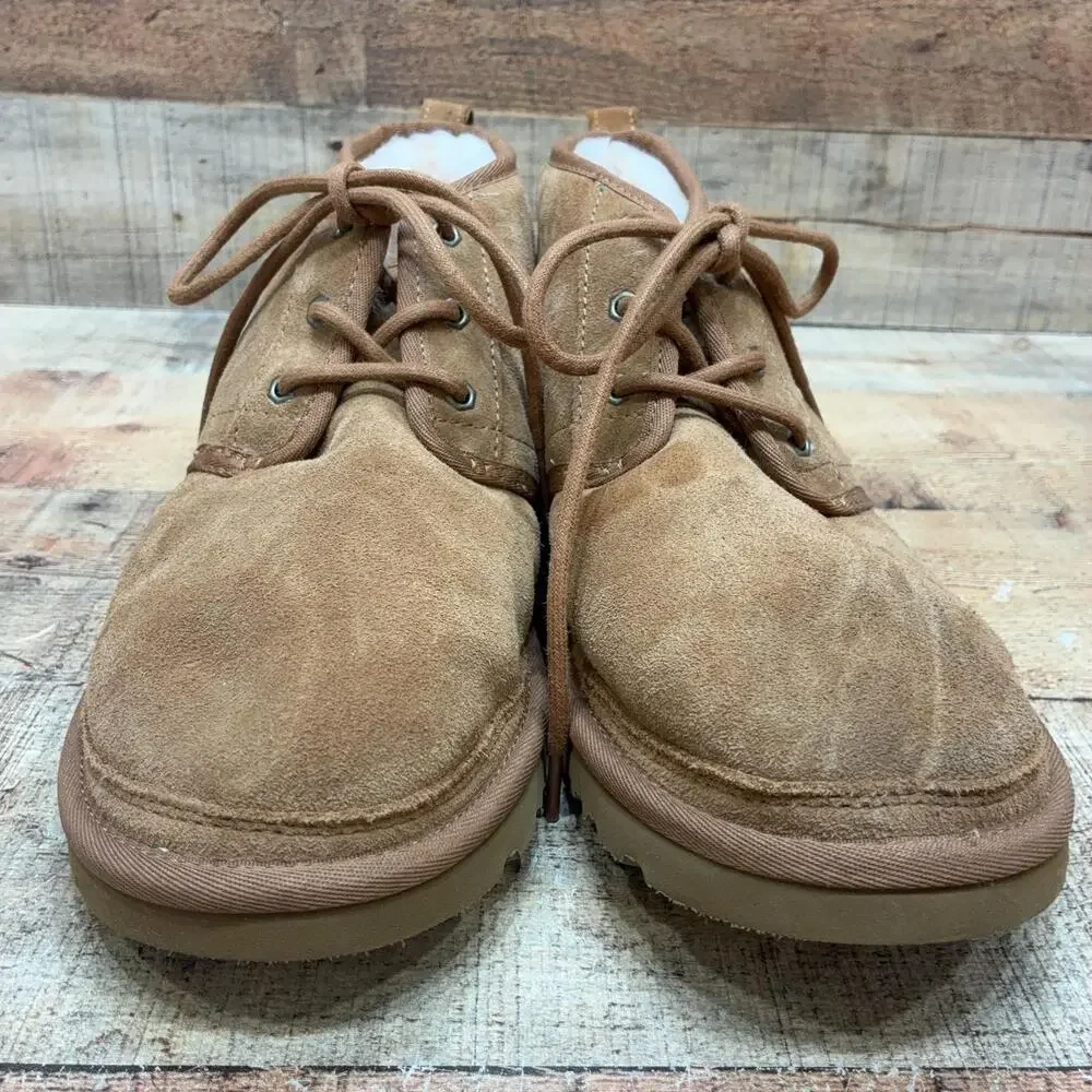 UGG 3236 Boots Mens Size 11 44 Brown Suede Shearling Chukka Ankle Winter Lined